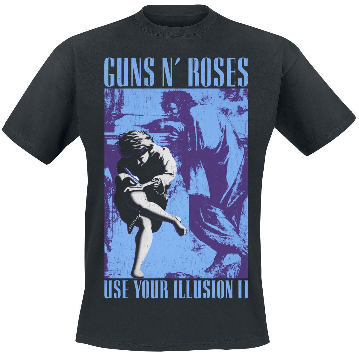 Guns N' Roses  T-Shirt - 1991 Illusion - for Men - black