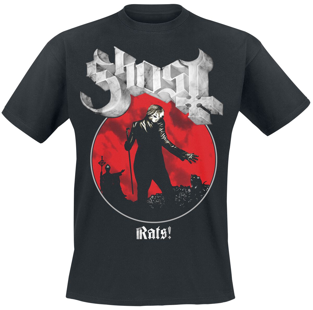Ghost T-Shirt - Rats Admat - S bis XXL - für Männer - Größe L - schwarz  - Lizenziertes Merchandise!