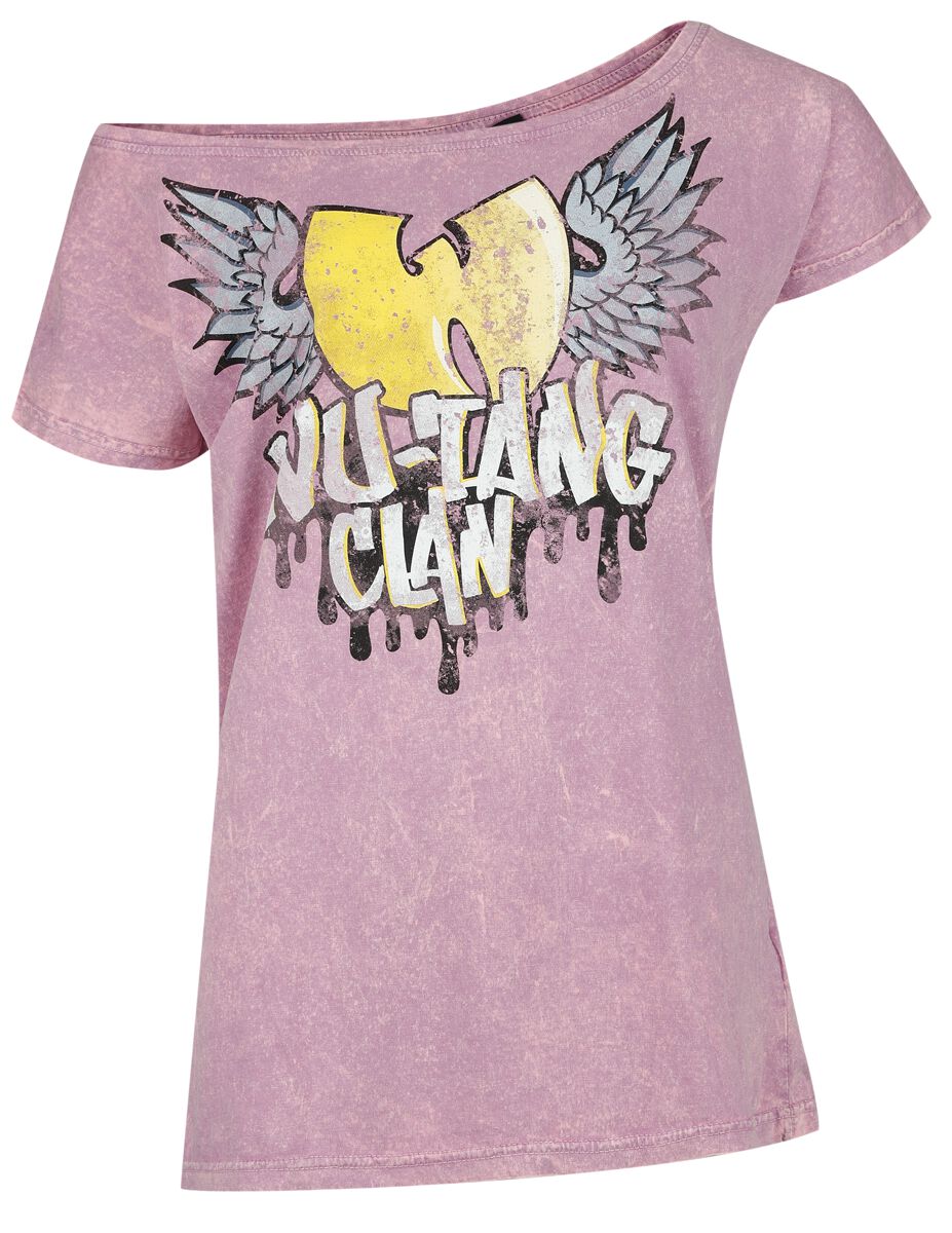 Wu-Tang Clan T-Shirt - Wings - S bis XXL - für Damen - Größe S - lila  - Lizenziertes Merchandise!