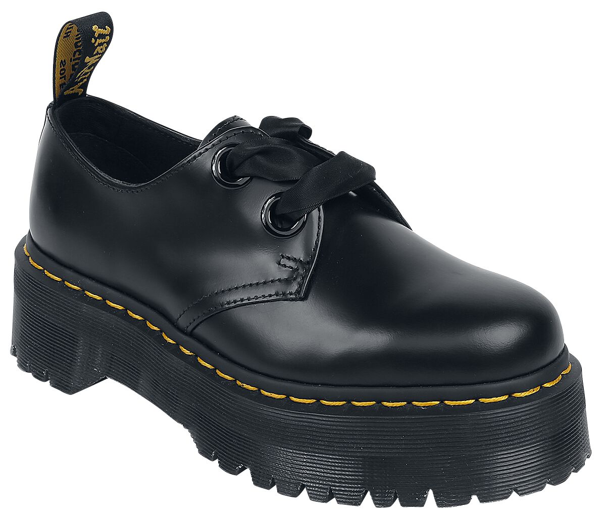 Chaussures à lacets Rockabilly de Dr. Martens - Holly Buttero - EU39 à EU43 - pour Femme - noir