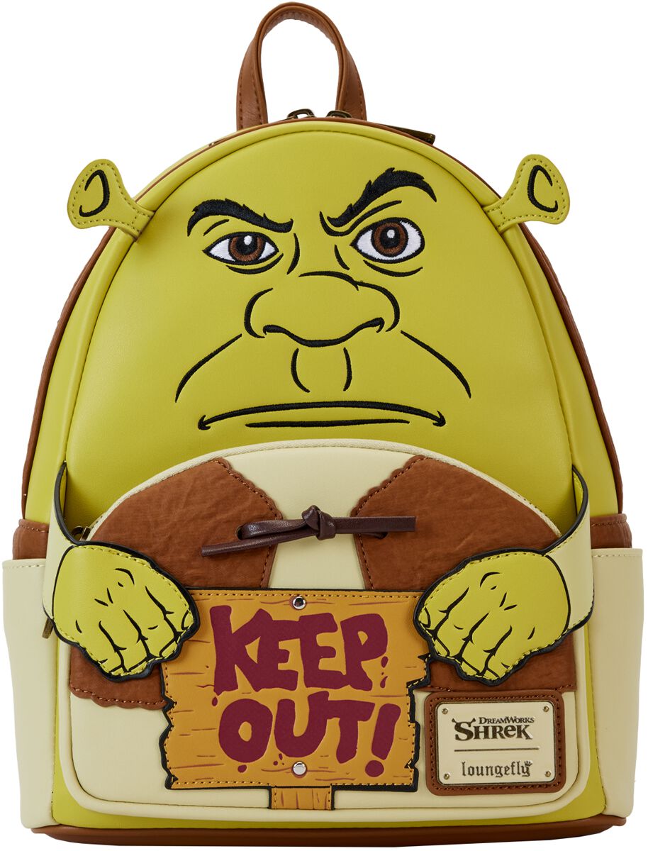 Shrek Loungefly - Keep Out Mini-Rucksack multicolor
