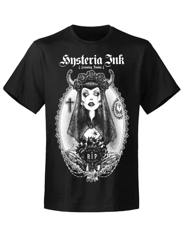 🏷️ T-Shirt Manches courtes Gothic de Hysteria Ink - RIP Ink - pour Homme