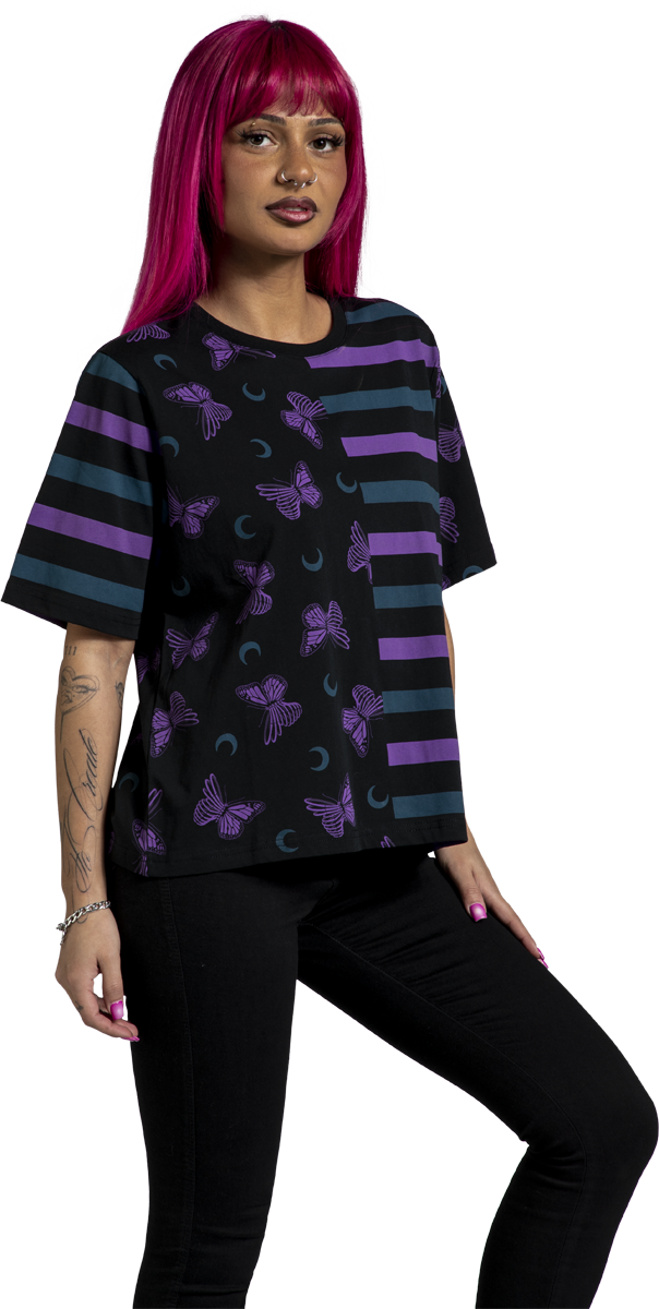 Thumbnail - Full Volume by EMP Cute Morbid - boxy Fit T-Shirt schwarz in S