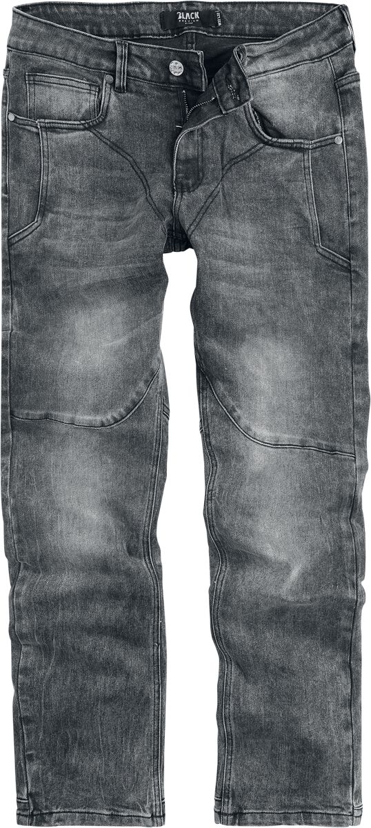 Jeansy  z Black Premium by EMP - Pete (Straight Fit) - Mężczyźni - czarny