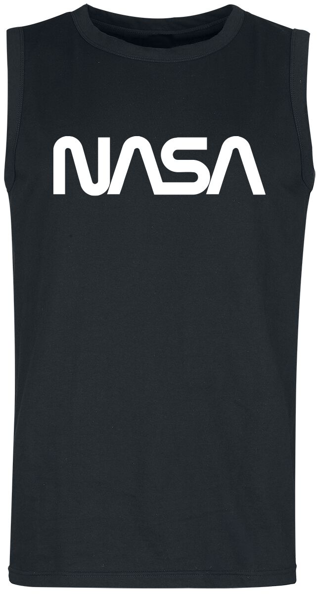NASA Tank-Top - NASA Logo - S bis XXL - für Männer - Größe S - schwarz  - EMP exklusives Merchandise!