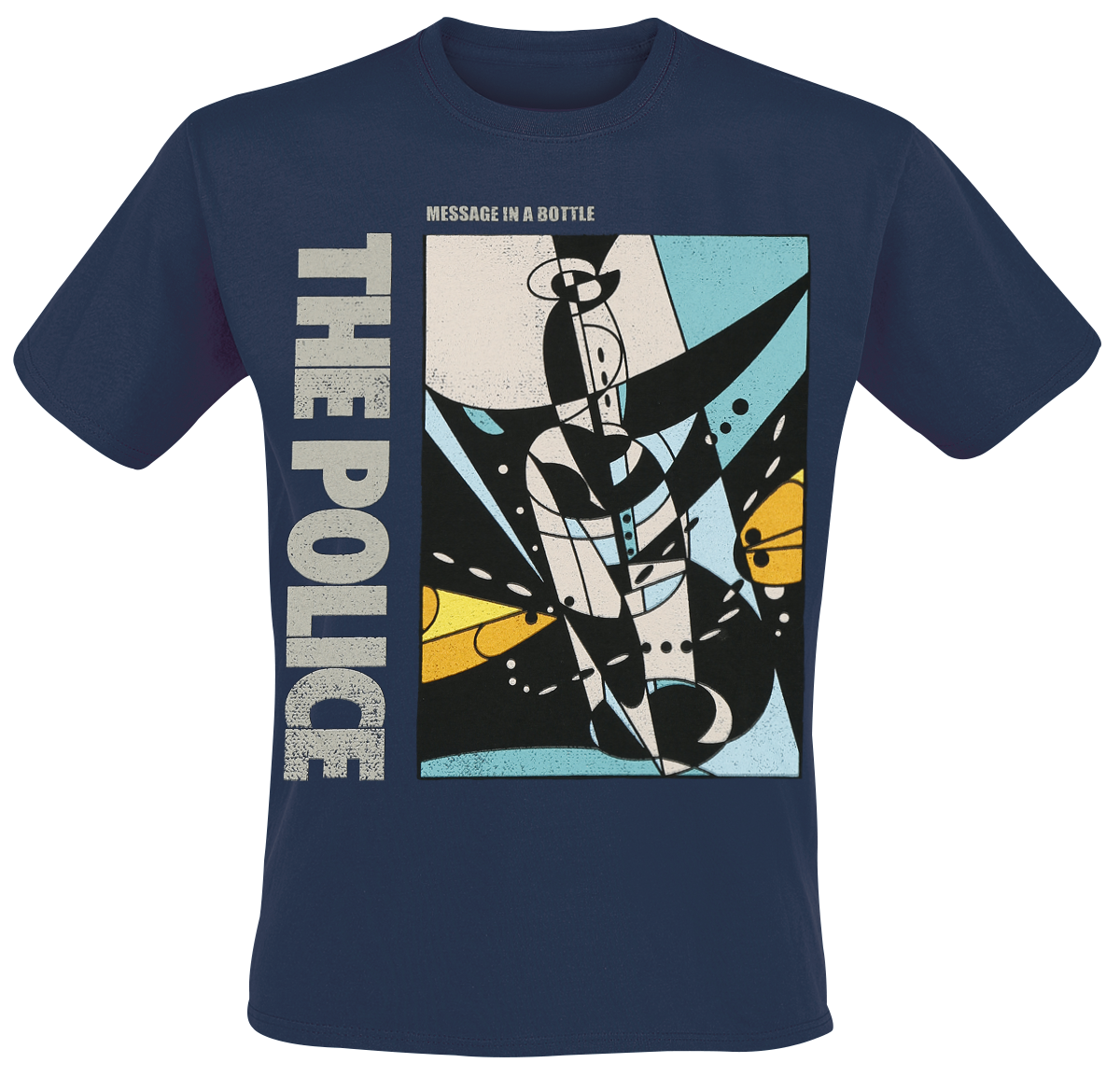 The Police - Message In A Bottle - T-Shirt - navy image