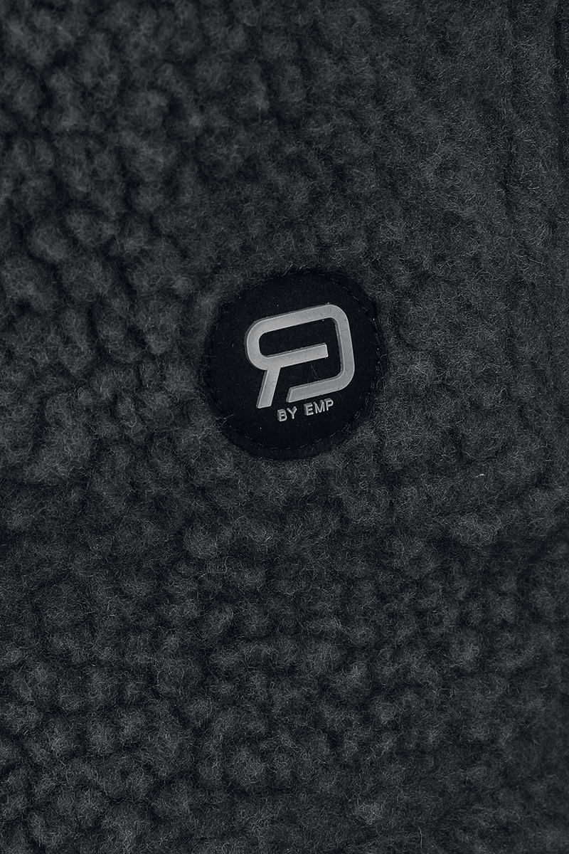 Thumbnail - RED by EMP Teddy Fur Hoody Kapuzenpullover schwarz in M