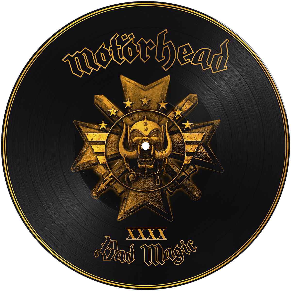 Image of Motörhead Bad Magic LP goldfarben