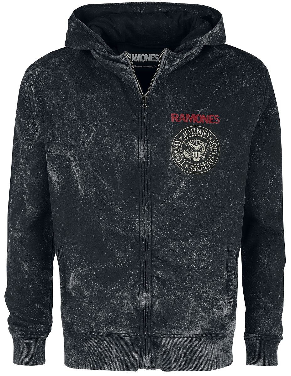 Crest Kapuzenjacke schwarz von Ramones