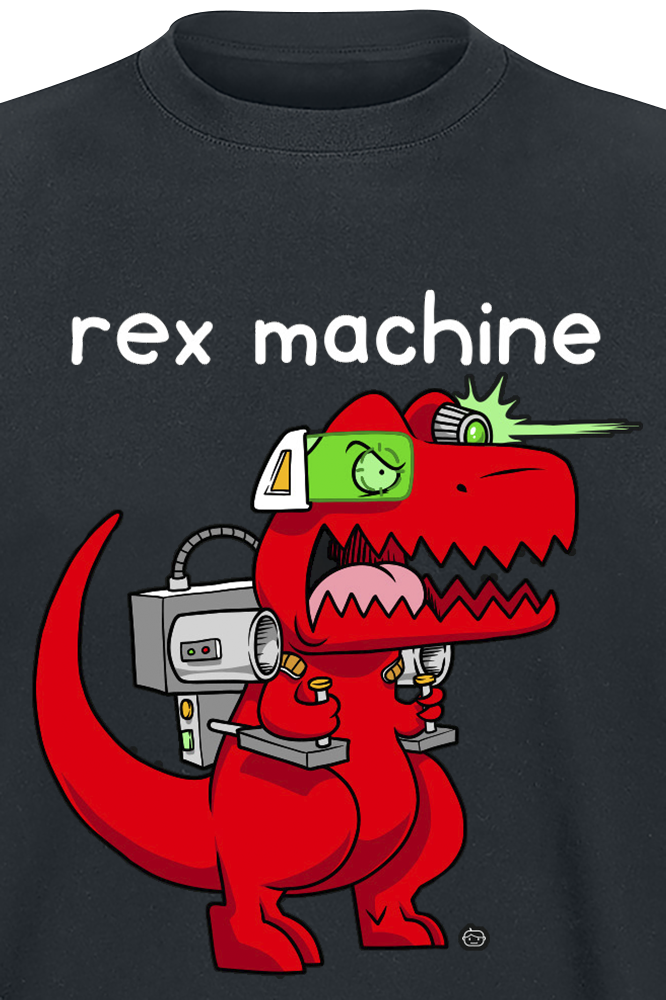 Goodie Two Sleeves Rex Machine T-Shirt schwarz