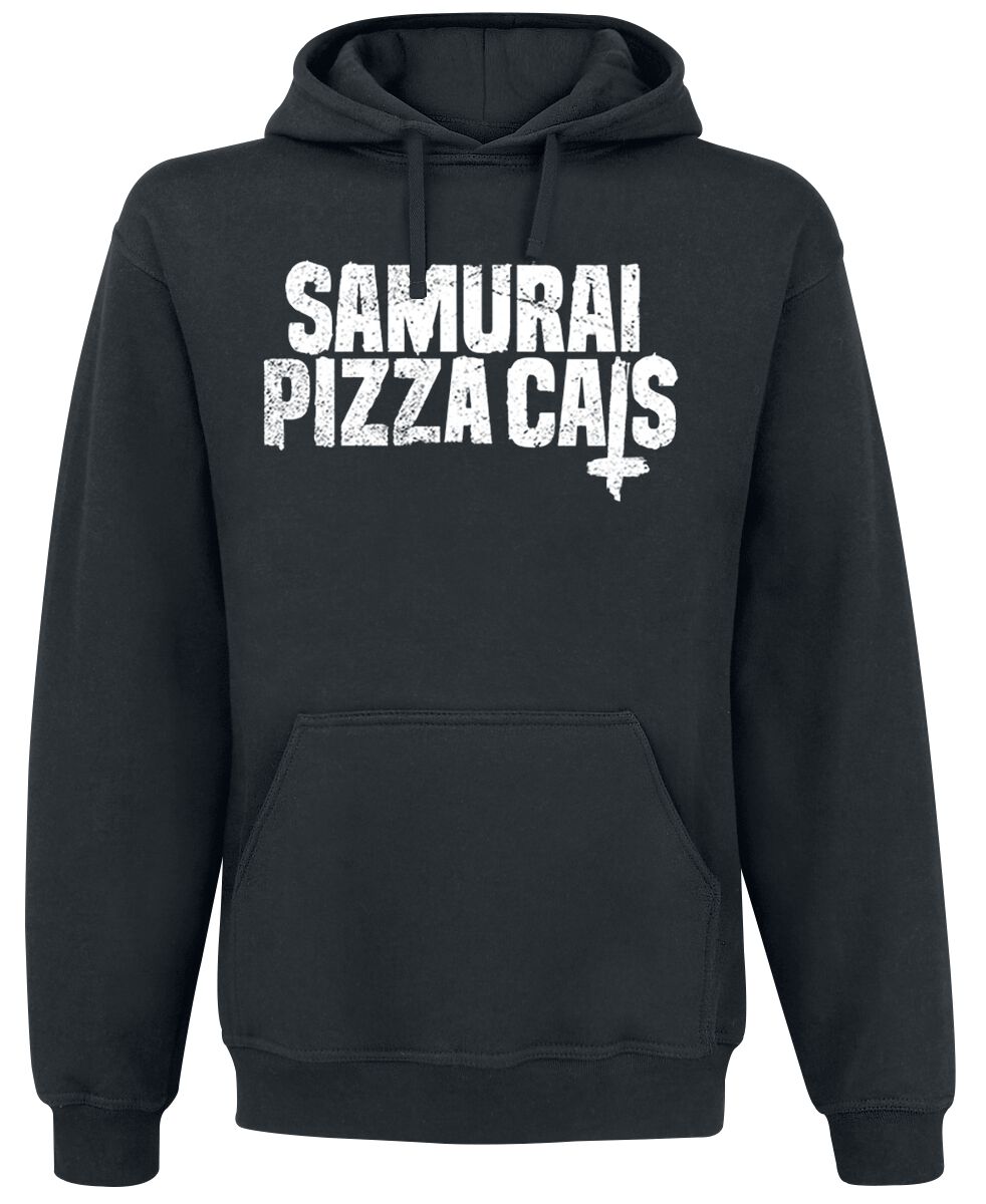 Sweat-shirt à capuche de Samurai Pizza Cats - Freakshow - M à XXL - pour Homme - noir