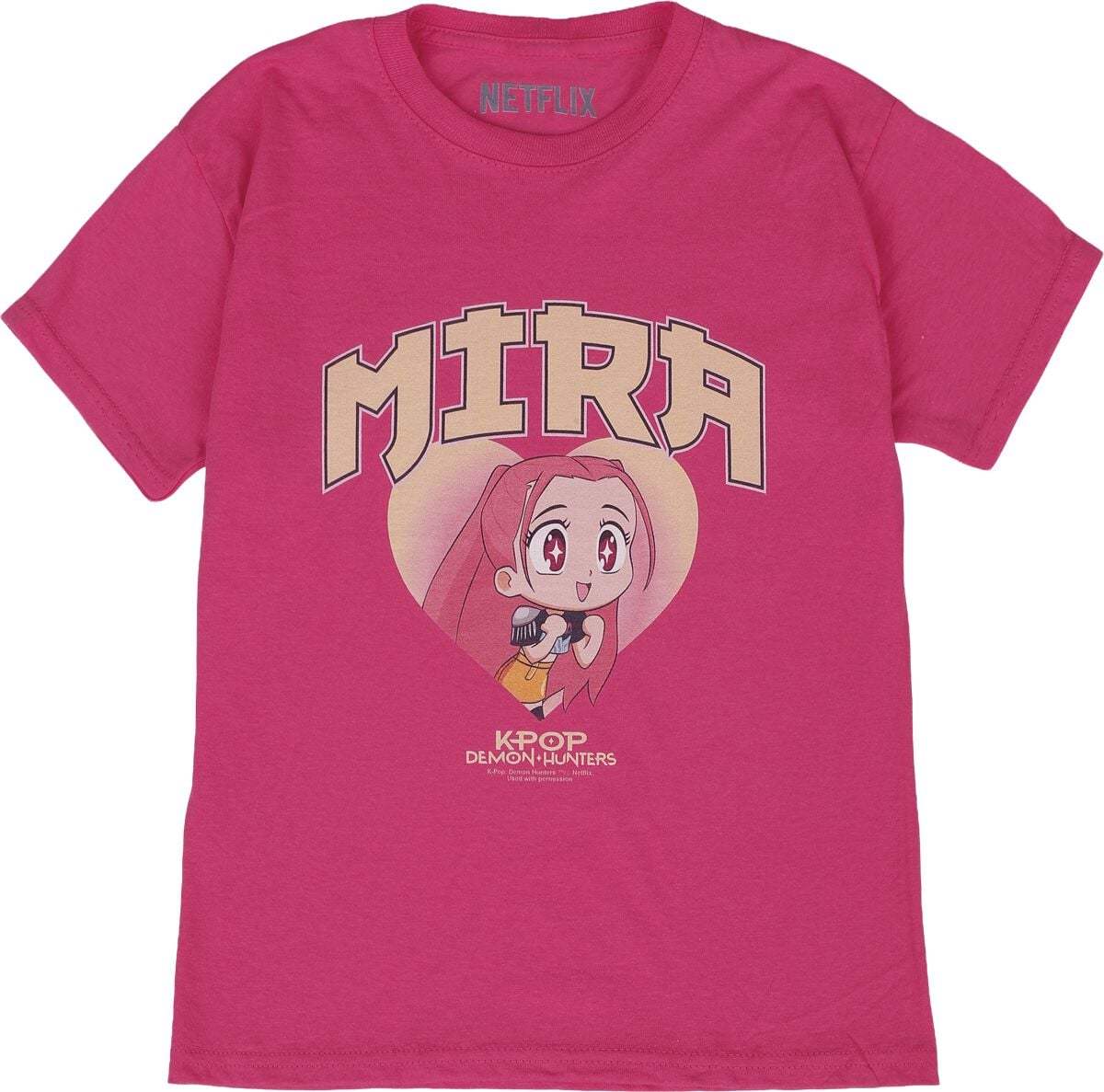KPop Demon Hunters Huntrix Mira T-Shirt fuchsia