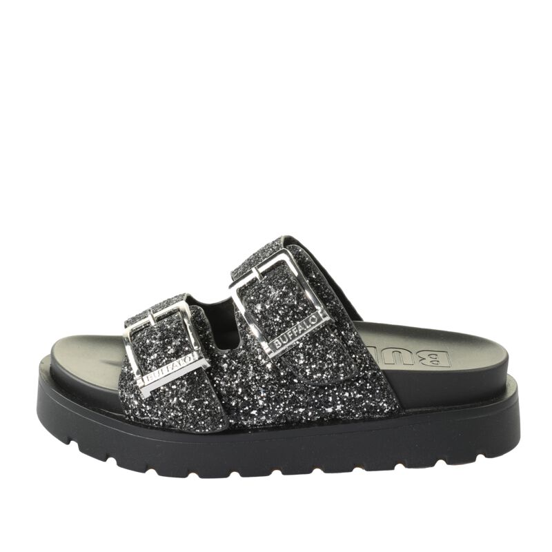 Buffalo RAYA ARI GLAM - BLACK Sandale schwarz in EU36