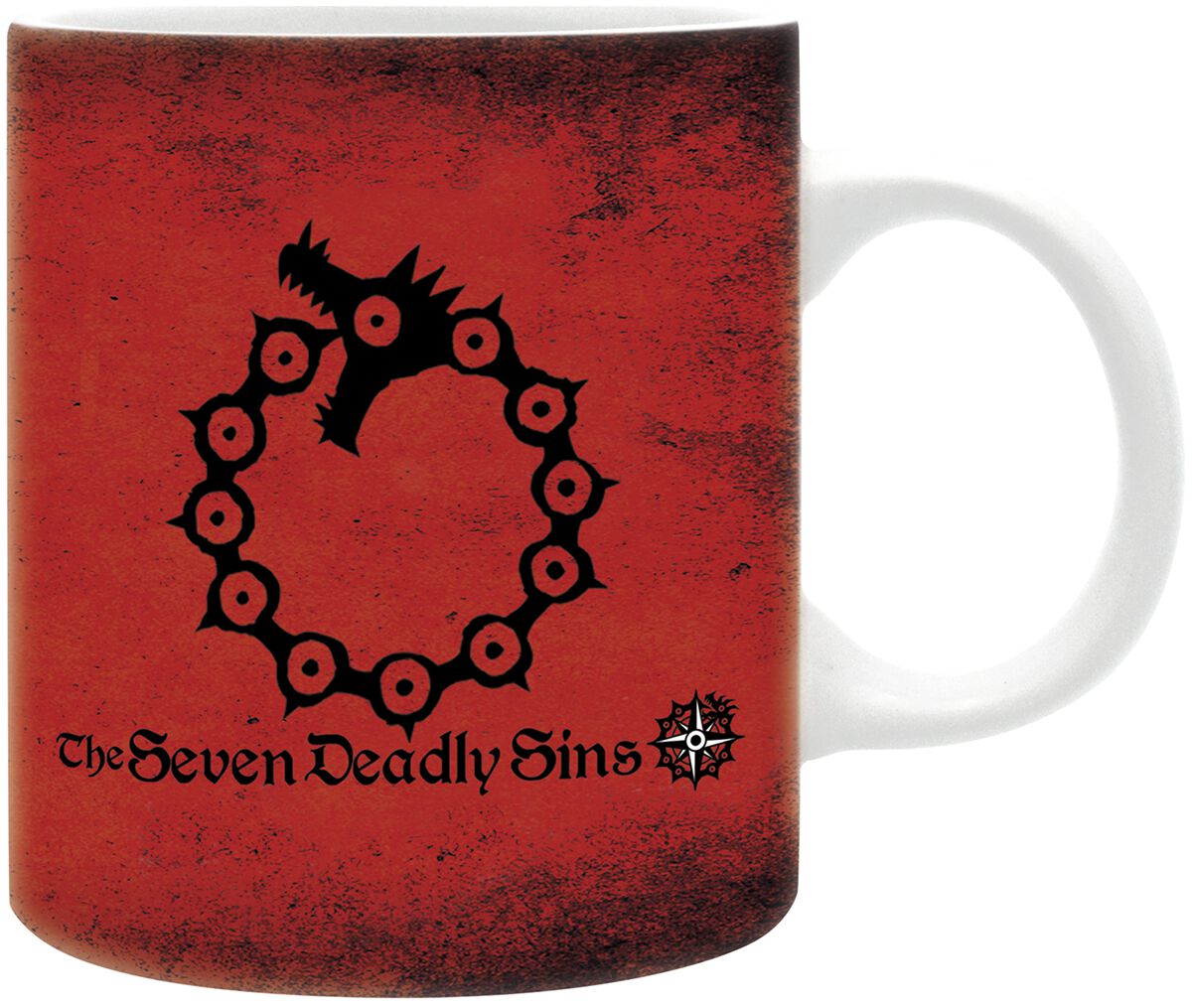 The Seven Deadly Sins Emblems Cup red black