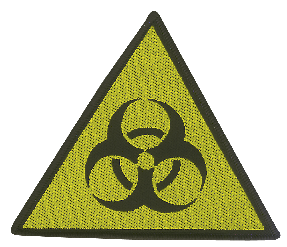 Biohazard - Danger - Patch - schwarz| gelb