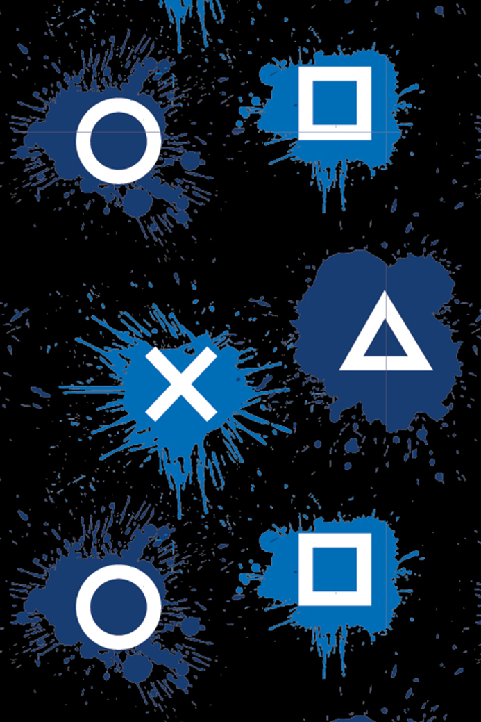 Playstation Symbol - Bettwäsche Bettwäsche blau