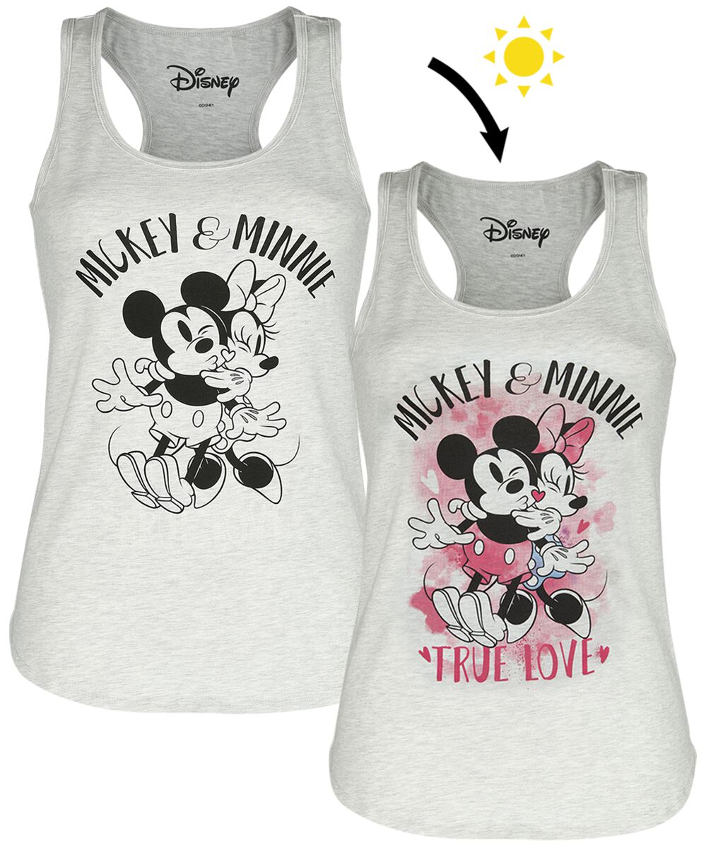 Levně Mickey & Minnie Mouse Minni Maus Dámský top šedá