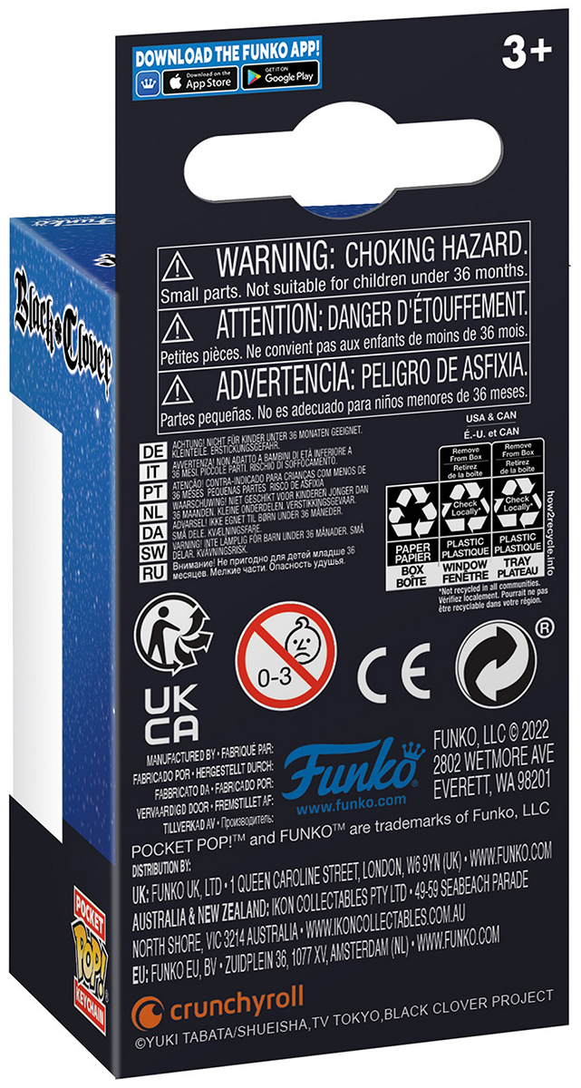 Black Clover Asta Pocket Pop! Funko Pocket Pop! multicolor