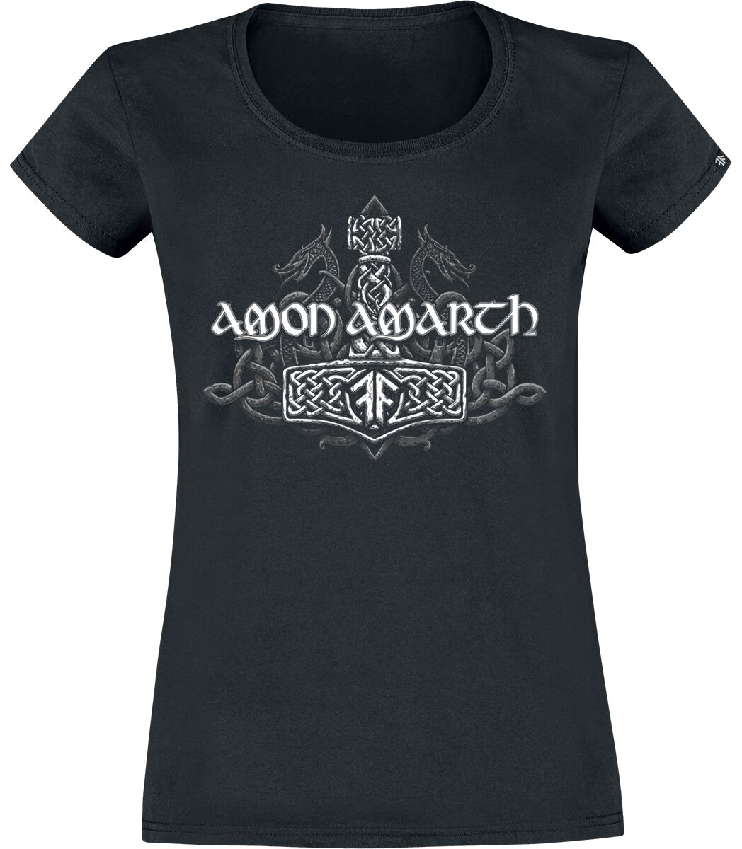 Image of Amon Amarth Mjoelner Girl-Shirt schwarz