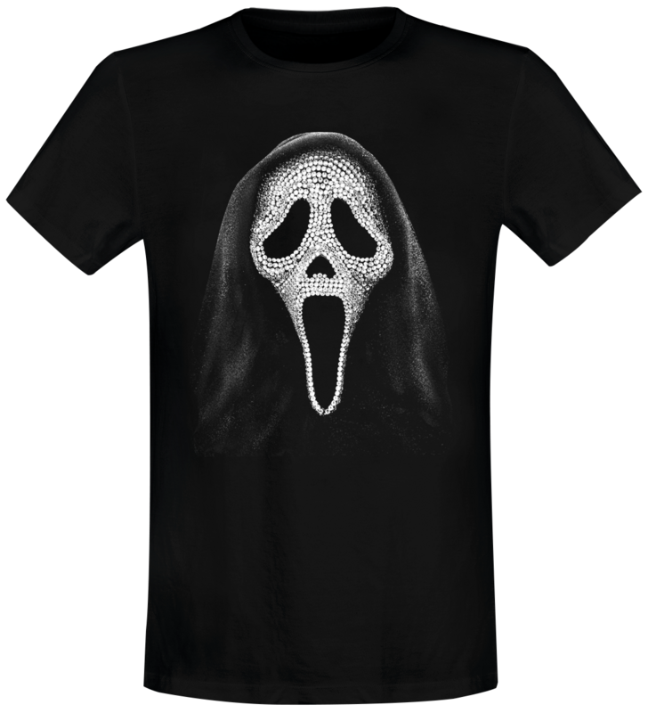 Scream (Film)  T-Shirt - Ghostface - Bling - for Men - black