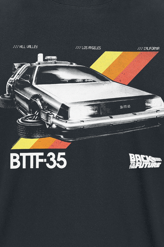 Zurück in die Zukunft T-Shirt - 35 Year Anniversary! - L bis XL - für Männer - Größe XL - schwarz  - Lizenzierter Fanartikel