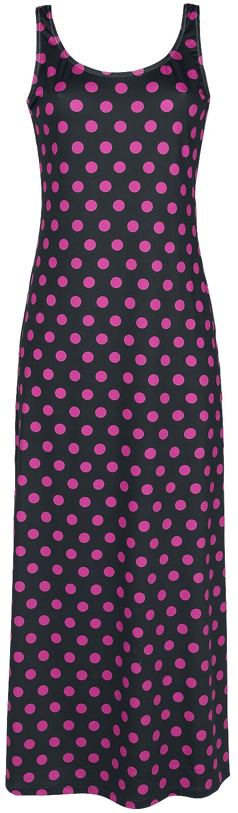 Image of Pussy Deluxe - Classic Pink Dotties Beach Dress - Abito lungo - Donna - nero rosa