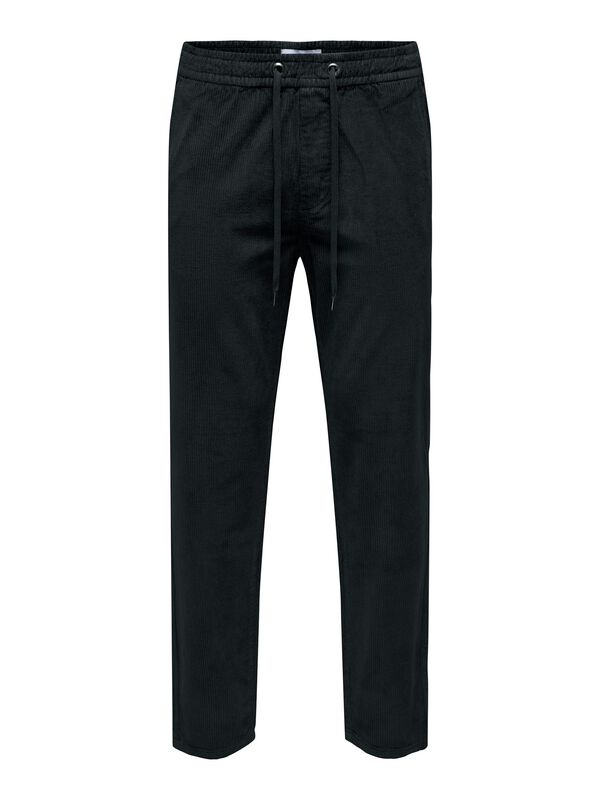 Only And Sons Onslinus Tap Corduroy 0185 Trousers Noos Cloth Trousers Black