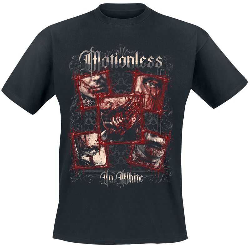 T-Shirt Manches courtes  de Motionless In White - Torn By Time - S à 5XL - pour Homme - noir