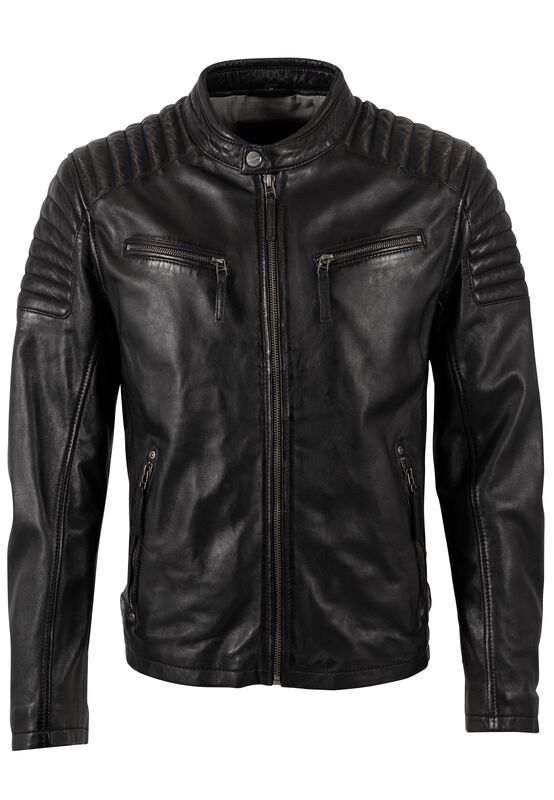 Mauritius  Leather Jacket - Chester - for Men - black