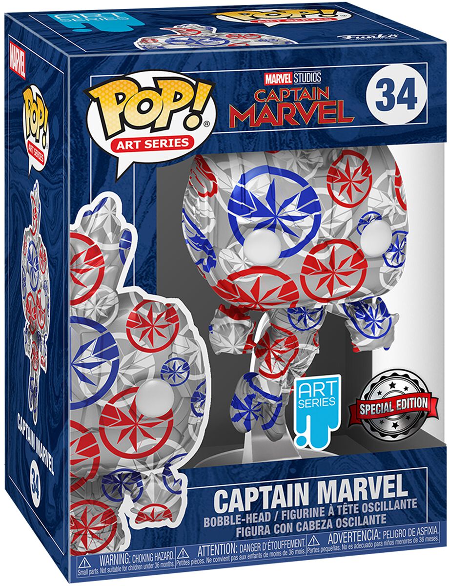Captain Marvel Captain Marvel - (Art Series) Vinyl Figure 34 Funko Pop! multicolor