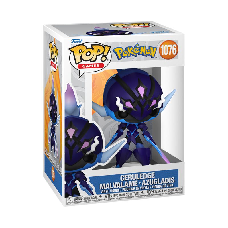0889698863629 - Ceruledge Malvalame-Azugladis Vinyl Figur 1076 Funko Pop! multicolor