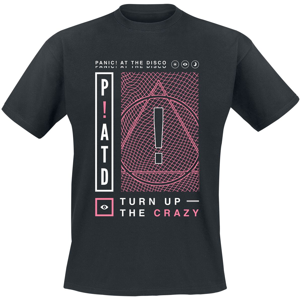 Image of Panic! At The Disco Turn Up The Crazy T-Shirt schwarz