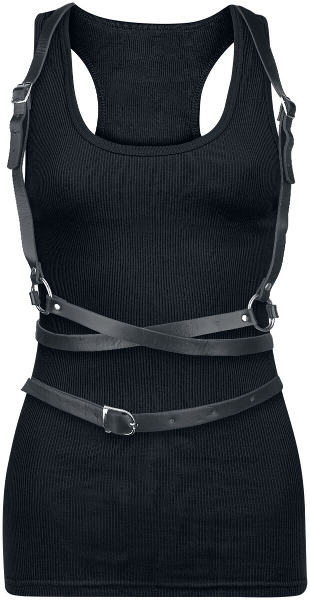 Banned Alternative Gothic Harness Rhune Harness für Damen schwarz  - Onlineshop EMP