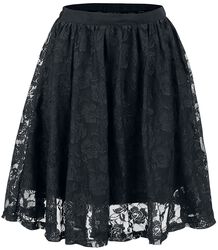 Lace Covered Skirt, Gothicana by EMP, Kurzer Rock