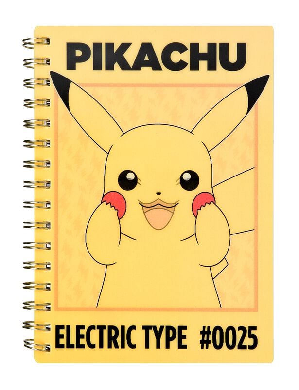 2 Stück UNDERCOVER Notizbuch PKHX0585, Pokemon 3D, gelb, A5, liniert, 80g, 80 Blatt / 160 Seiten 4043946331384 UNDERCOVER