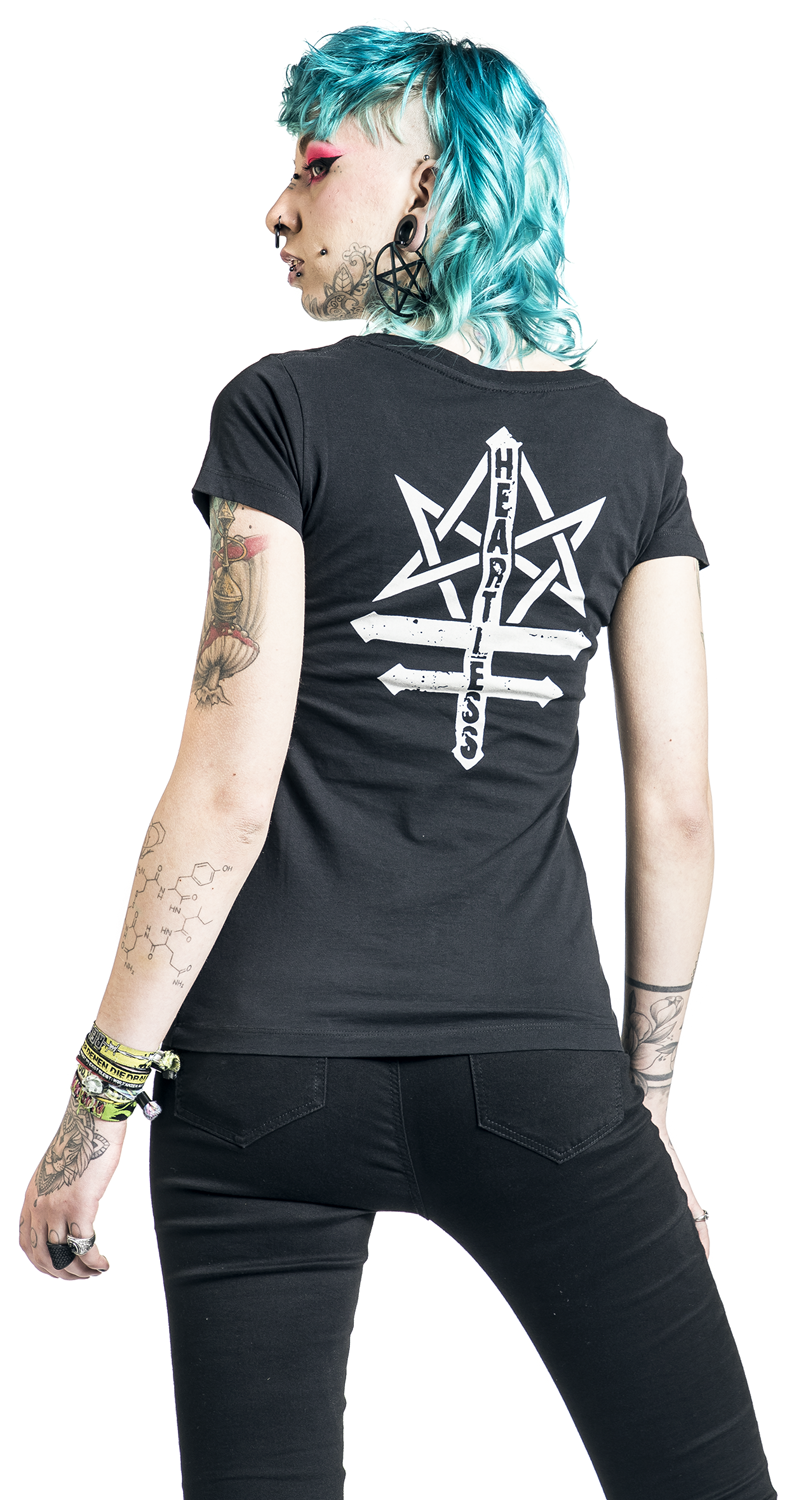 Heartless Cat Craft T-Shirt T-Shirt schwarz weiß