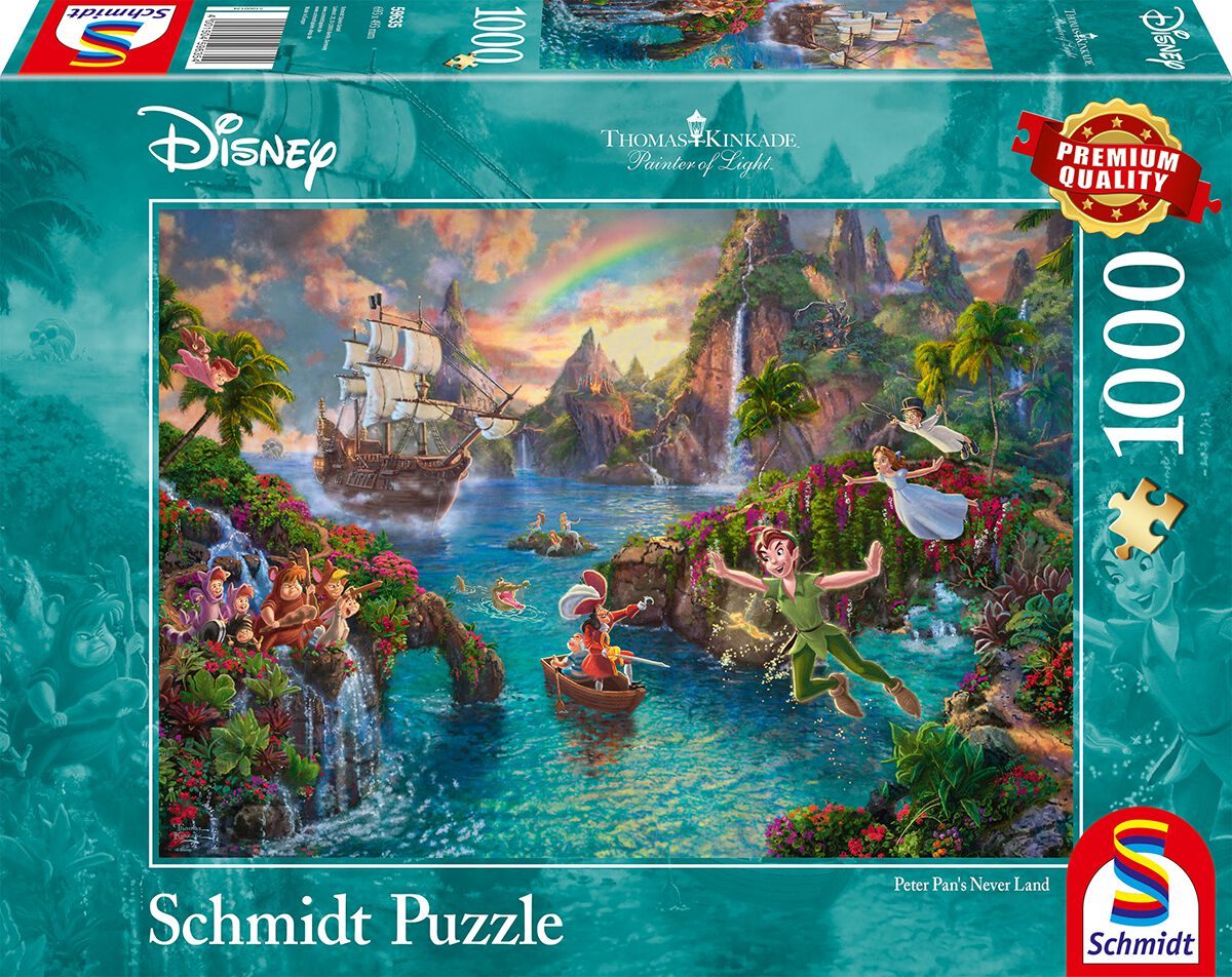 Image of Puzzle Disney di Peter Pan - Thomas Kinkade Studios - Peter Pan - Unisex - multicolore