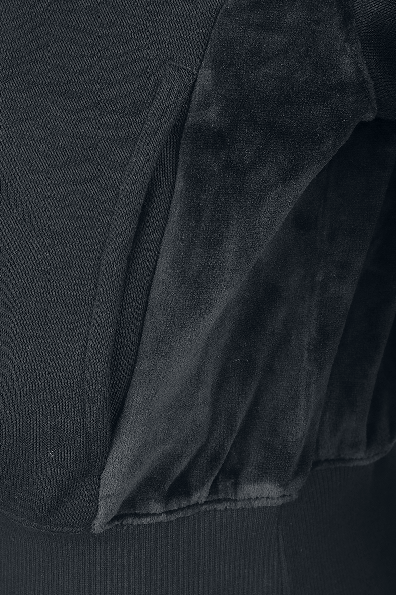 Champion Soft Velour Kapuzenjacke schwarz