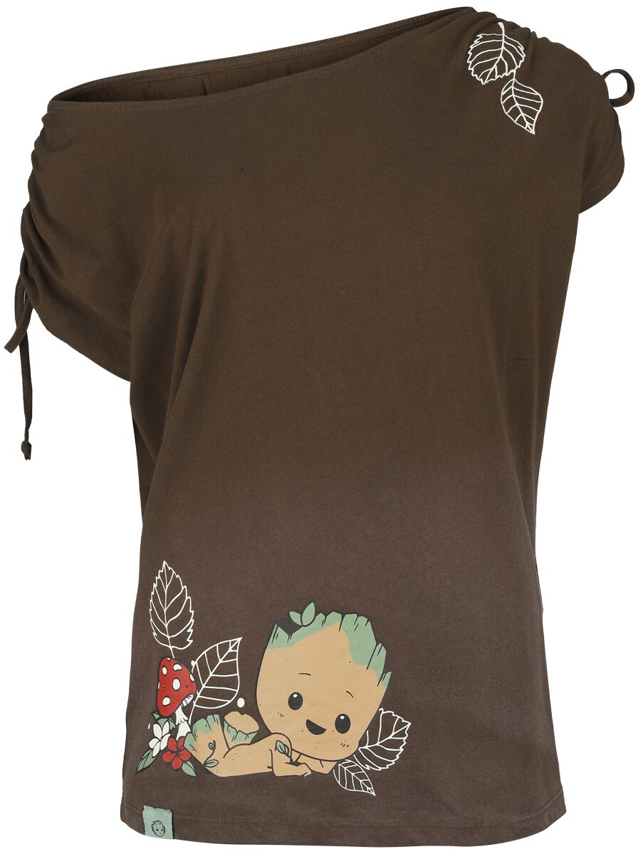 Guardians Of The Galaxy T-Shirt - Groot - S bis XXL - für Damen - Größe XL - braun  - EMP exklusives Merchandise!