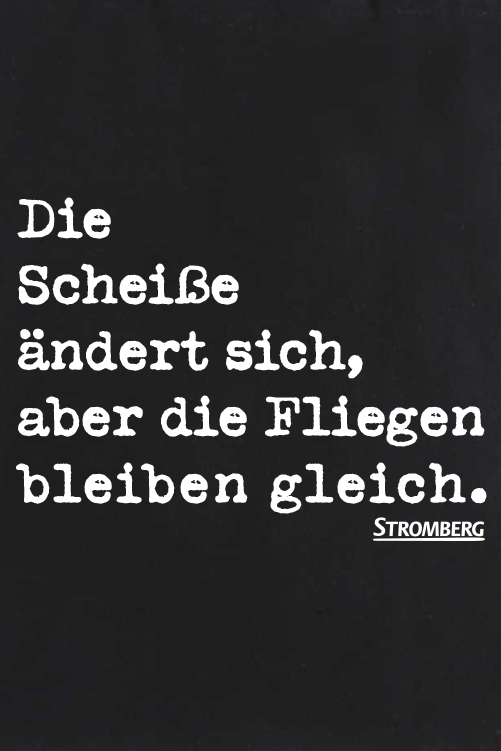 Stromberg Fliegen Stofftasche schwarz