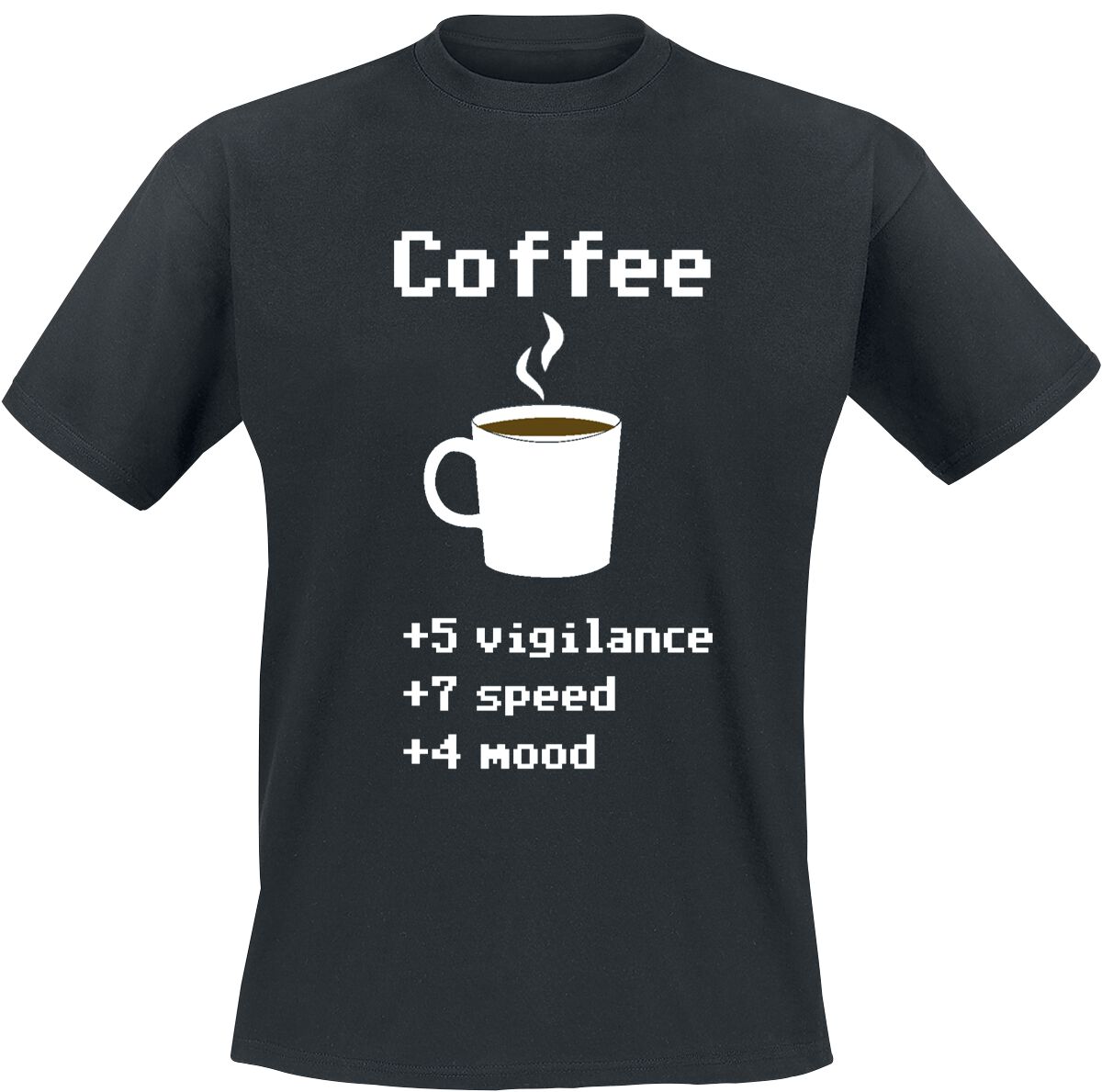 Coffee T-Shirt schwarz von Food