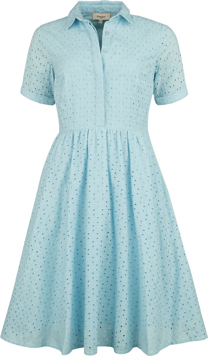 Timeless London Harlow Dress Mittellanges Kleid blau in XL