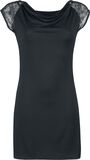 Cowl Neckline Dress, Black Premium by EMP, Kurzes Kleid