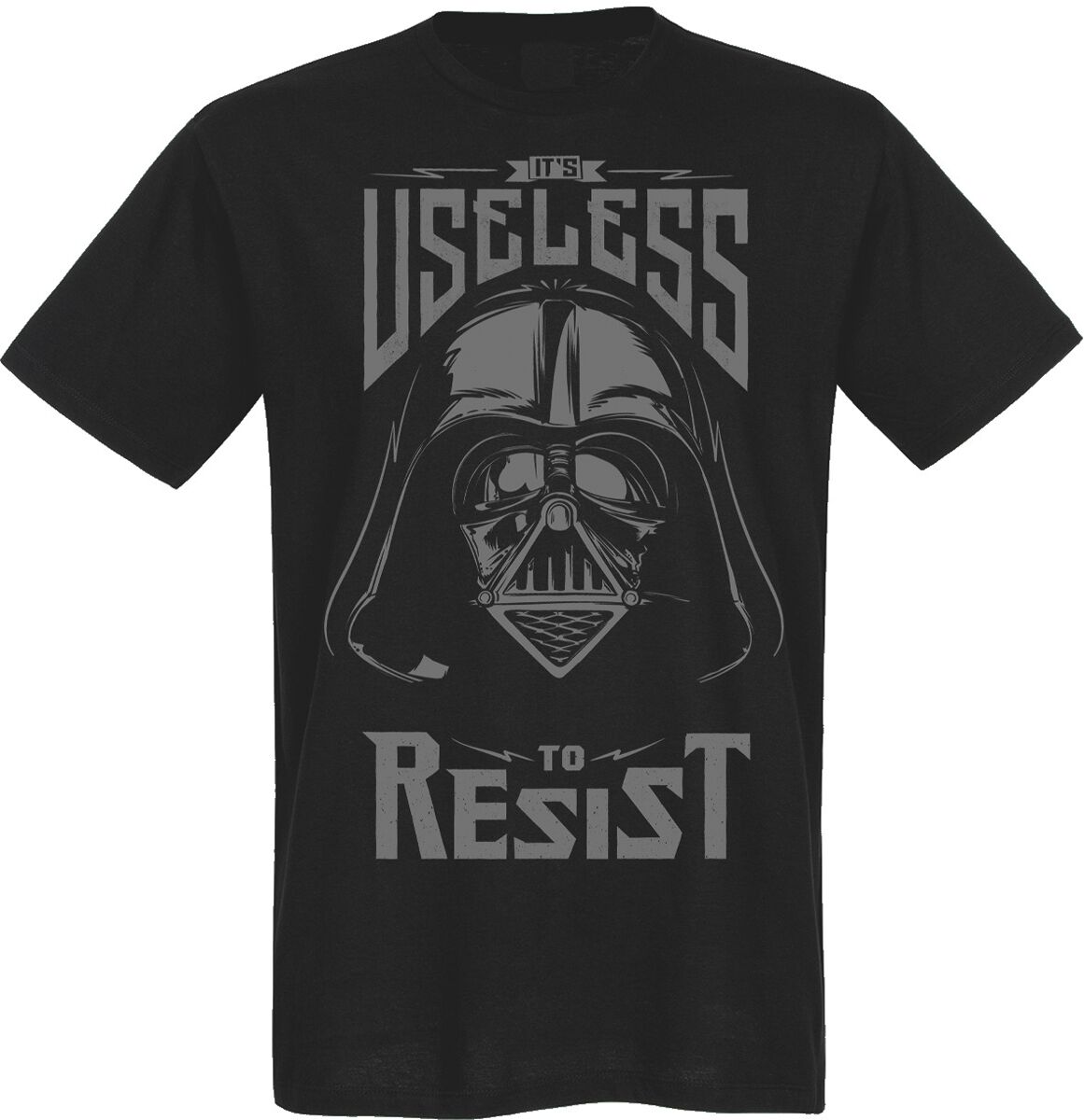 Star Wars - Disney T-Shirt - Useless To Resist - M bis 5XL - für Männer - Größe XXL - schwarz  - Lizenzierter Fanartikel