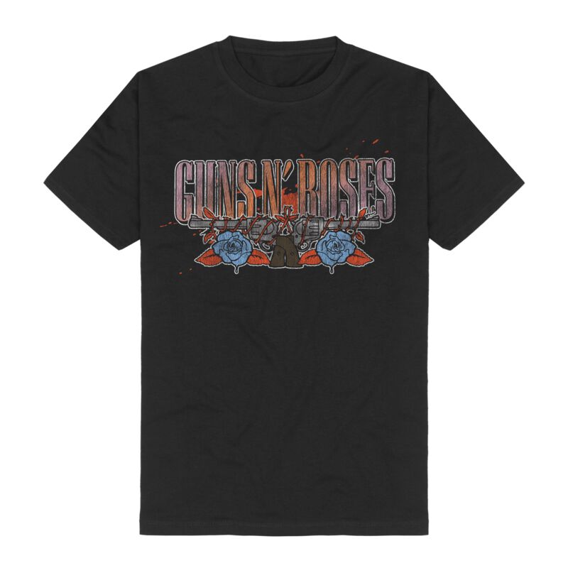 0199957258975 - Guns N Roses Appetite Tour 1988 Pistols T-Shirt schwarz in S
