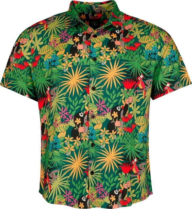 Der kleine Maulwurf Kurzarmhemd - Allover - Hawaii - S bis 3XL - für Männer - Größe 3XL - multicolor  - EMP exklusives Merchandise!