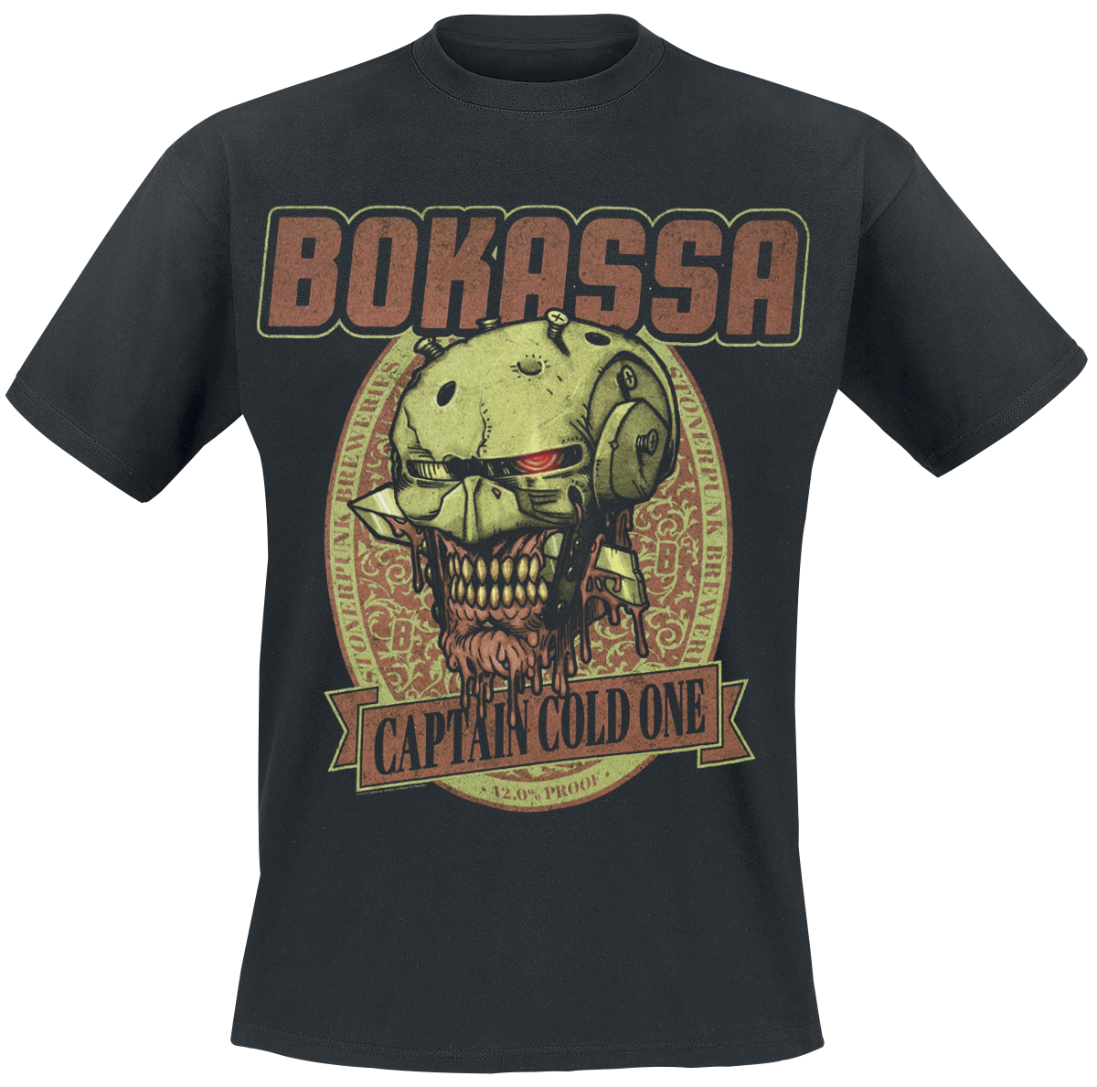 Bokassa - Captain Cold One - T-Shirt - black image