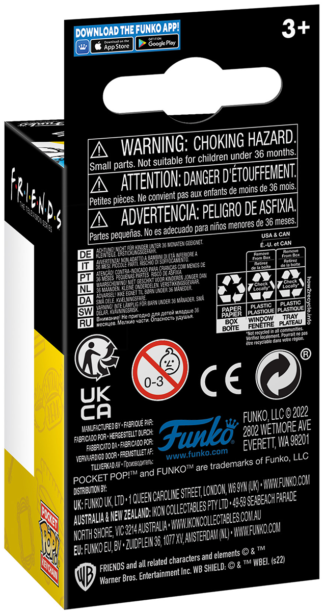 Friends Joey in Chandler's Clothes Pop! Keychain Funko Pocket Pop! multicolor - 12.52% Rabatt