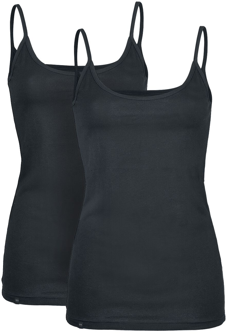 Black Premium by EMP Top - Doppelpack Tops mit Rundhalsausschnitt - XS bis 5XL - für Damen - Größe L - schwarz