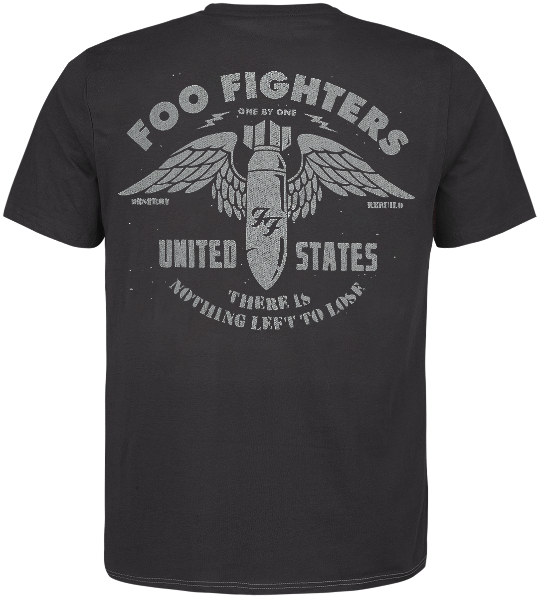 Foo Fighters T-Shirt - Amplified Collection - Nothing Left To Lose - S bis XL - für Männer - Größe L - grau/charcoal  - Lizenziertes Merchandise!